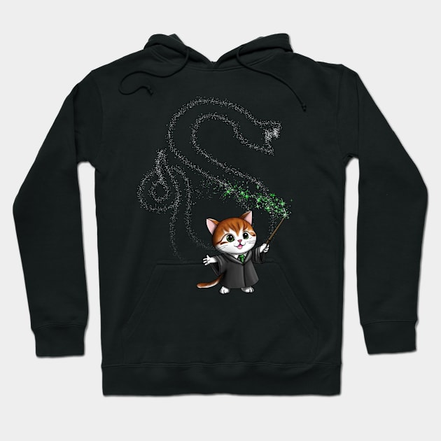 Kitten Wizard - Snake Hoodie by nick1213mc